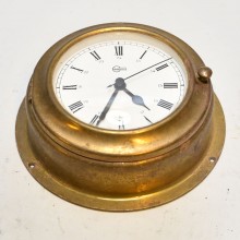 Antique Marine Brass Ship Porthole Clock 