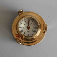 Deck-Board Brass Polished Nautical Ships TimeKeeper Clock