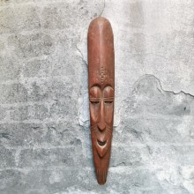 Wooden Mask Wall Décor Sculpture 
