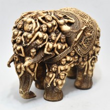 Wooden Hand Carved Elephant Figurehead 1800 century