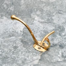Victorian "Harp" Style Brass Hook 