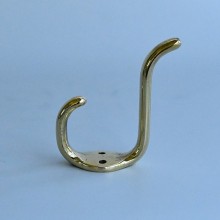 Streamline Style Brass Coat Hook 