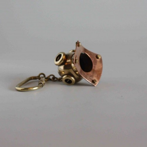 Nautical Brass Vintage Maritime Divers Helmet Key Ring