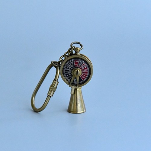 Collectible Ship Engine Room Telegraph Brass Key Chain 