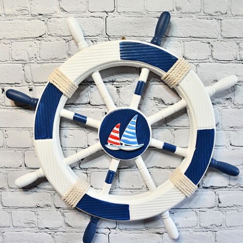 Authentic Ship Wheel - Interior Nautical Decoration