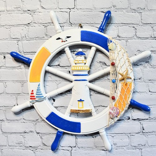 Real Wooden Lighthouse  ships Wheel