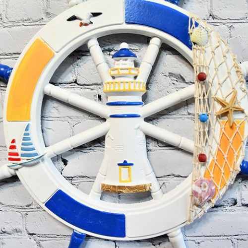 Real Wooden Lighthouse  ships Wheel