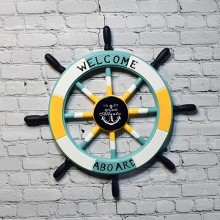 Sailor Multi Colours Ship Wheel Decor