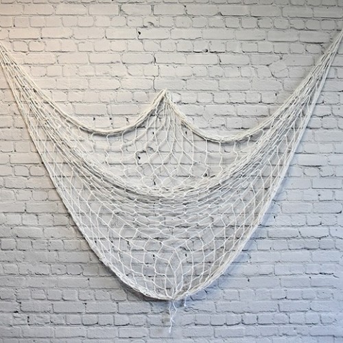 Decorative Nautical Netting - White (1x2m)