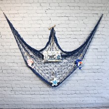 Fisherman's Net in Blue (1x2m) -Handmade Decorative Fishnet