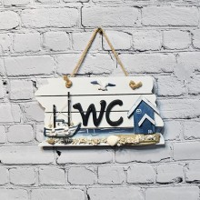 Wall  Decoration Wooden Well Come Sign