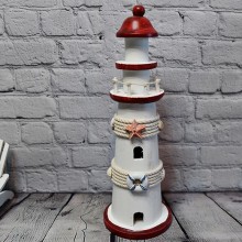  Creative Wood Lighthouse Model Decoration Craft 