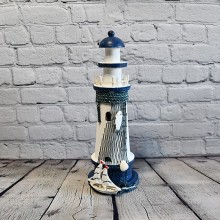 Vintage Style Handmade Wood Lighthouse