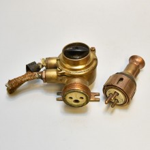 Vintage Electric Socket Brass Set 