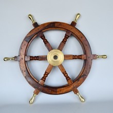 brass ship wheels - steering wheels