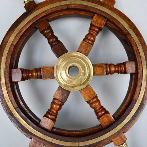 Details about   Big 36" Inch Nautical Wooden Ship Wheel With Brass Handle Home Decor 