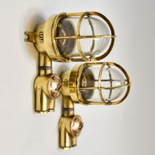 Brass WISKA Passageway Light with Socket -Set of Two