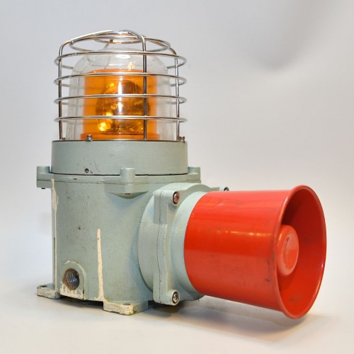 Top-Notch Maritime Vintage Yellow Siren Lamp Steel