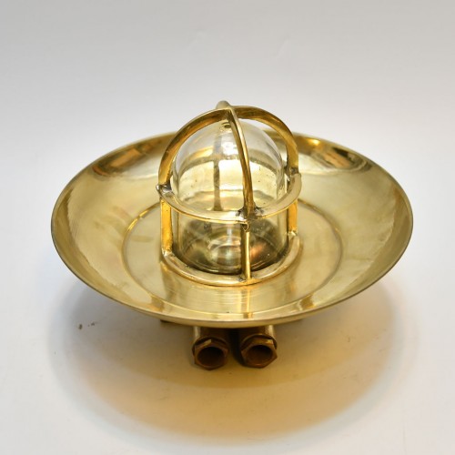 Industrial Small Brass Cap Lamp By WISKA