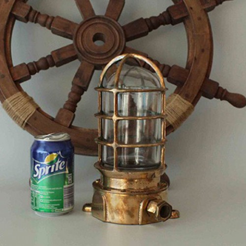 Antique Brass PAULUHN Piling Dock Bulkhead Light 