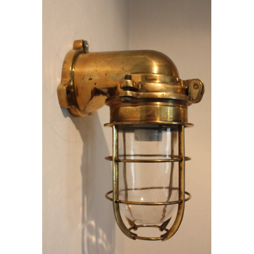 Cast Brass Nautical Sconce Light or Lamp 