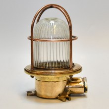 Vintage Marine Brass Security Lights 