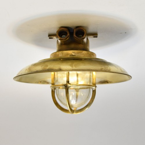 Industrial Small Brass Cap Lamp By WISKA
