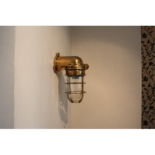 Cast Brass Nautical Sconce Light or Lamp 