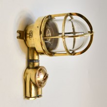Brass WISKA Passageway Light with Sockets 