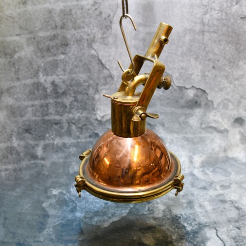 WISKA Copper and Brass Beehive Pendant Boat Light