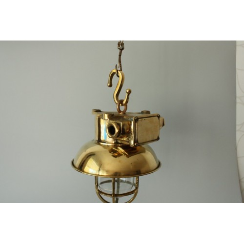 Nautical Ceiling Pendant Light With Frosted Globe 