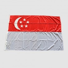 Singapore flagga från båt